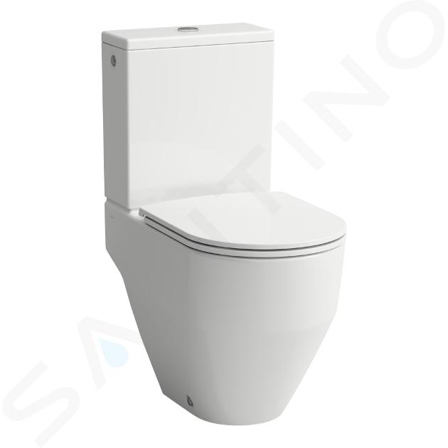 Laufen Pro - Vaso combinato per WC, scarico Vario, senza bordo, bianco H8259640000001