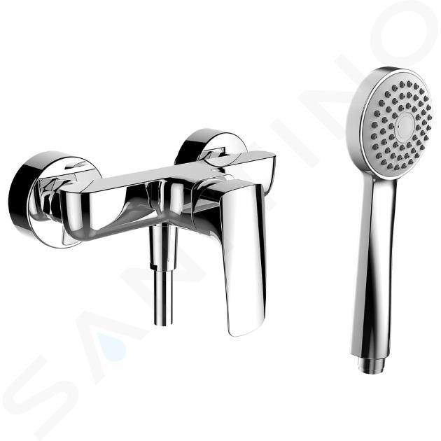 Laufen Laurin - Set de douche avec mitigeur, 1 jet, chrome HF500750100600