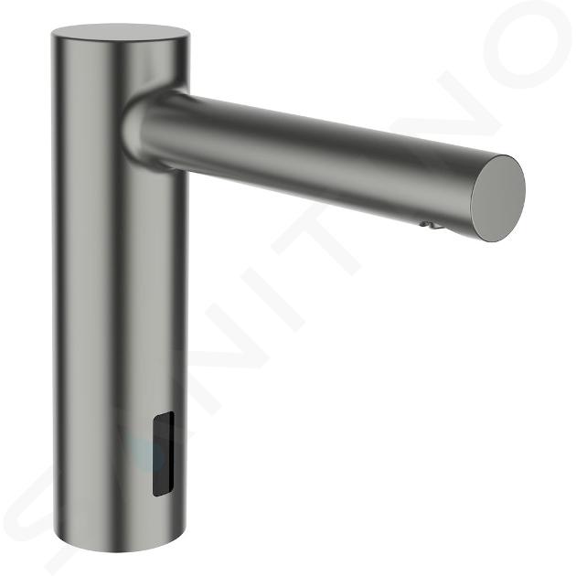 Laufen Twintronic - Mitigeur de lavabo électronique, sans mélangeur, alimentation secteur, inox brossé HF707004423000