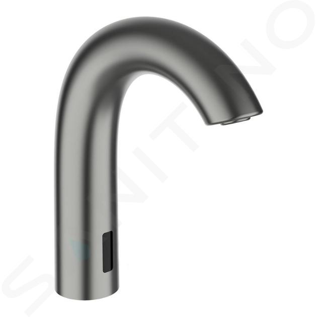 Laufen Curvetronic - Mitigeur de lavabo électronique, sans mélangeur, alimentation secteur, inox brossé HF707154423000