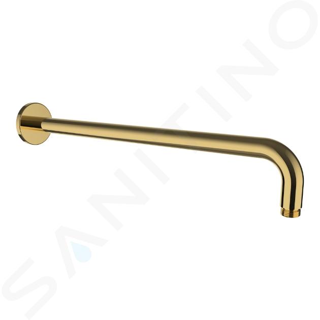 Laufen Accesorios de ducha - Brazo de ducha de pared, 420 mm, oro brillante HF960109463001