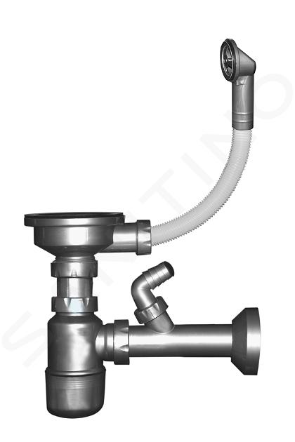 Novaservis Siphons - Siphon d'évier avec trop-plein NSP51