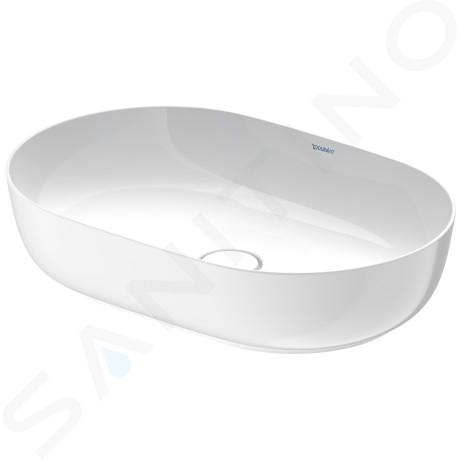 Duravit Luv - Lavabo da appoggio, 60x40 cm, senza troppopieno, bianco 0379600000