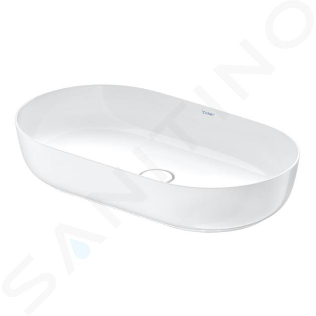 Duravit Luv - Lavabo sobre encimera, 700x400 mm, sin rebosadero, blanco 0379700000