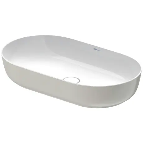Levně Duravit Luv - Umyvadlo na desku, 70x40 cm, bez přepadu, WonderGliss, bílá/matná šedá 03797023001