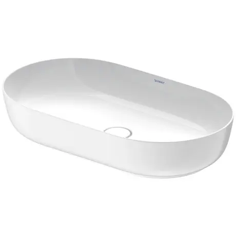 Levně Duravit Luv - Umyvadlo na desku, 70x40 cm, bez přepadu, WonderGliss, bílá/matná bílá 03797026001