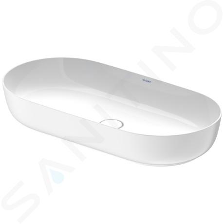 Duravit Luv - Lavoar cu montare pe blat, 800x400 mm, fără preaplin, alb/ alb mat 0379802600