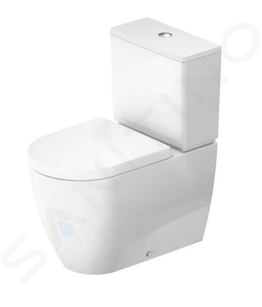 Duravit ME by Starck - Miska WC wielofunkcyjna, korek vario, Rimless, WonderGliss, biały 20050900001