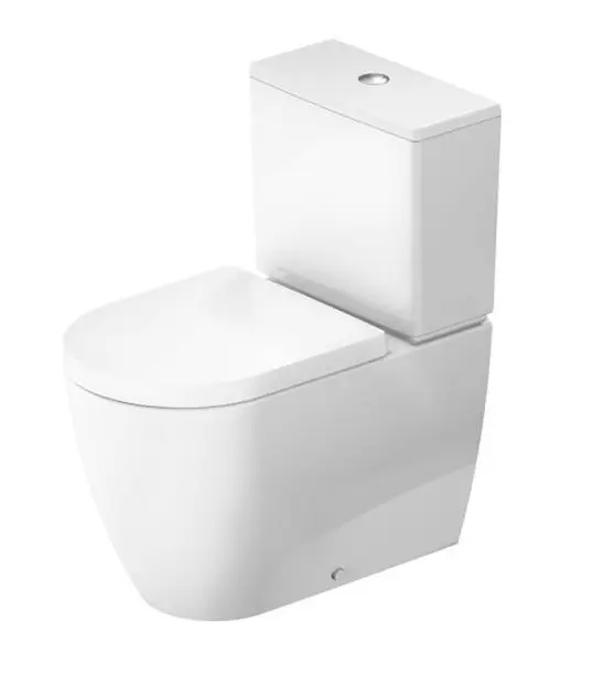 Duravit ME by Starck - WC kombi mísa, vario odpad, Rimless, HygieneGlaze, bílá 2005092000
