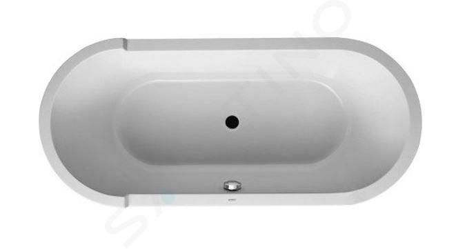 Duravit Starck - Vasca da bagno freestanding, 1800x800 mm, con pannello, bianco 700010000000000