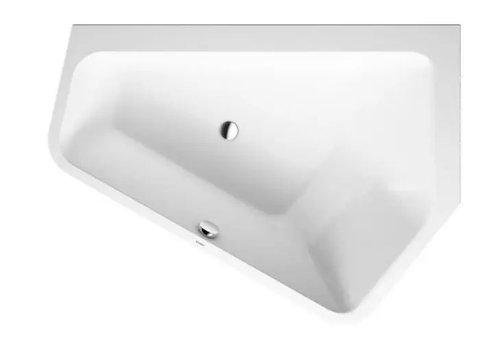 Duravit Paiova 5 - Asymetrische Badewanne, 1770x1300 mm, rechts, weiß 700391000000000