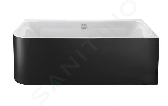 Duravit Happy D.2 Plus - Vaňa, 180x80 cm, pravá, s panelom, biela/graphit super matt 700450800000000