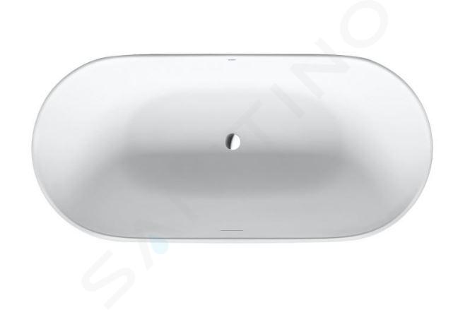 Duravit Luv - Wanna wolnostojąca 160x75 cm, DuraSolid, ClickClack, kolor biały 700461000000000