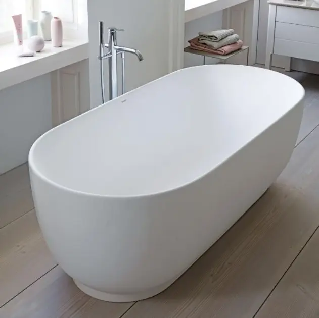 Duravit Luv - Vasca da bagno freestanding, 160x75 cm, DuraSolid