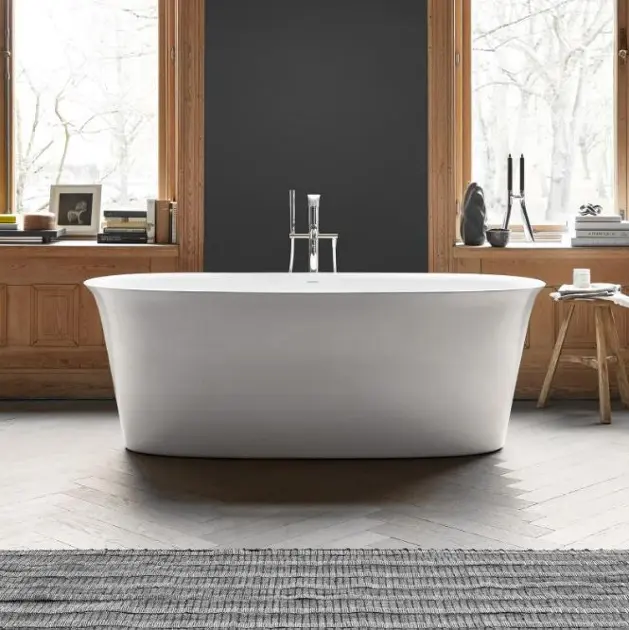 Duravit White Tulip - Bồn tắm đứng, 1600x800 mm, màu trắng 700468000000000