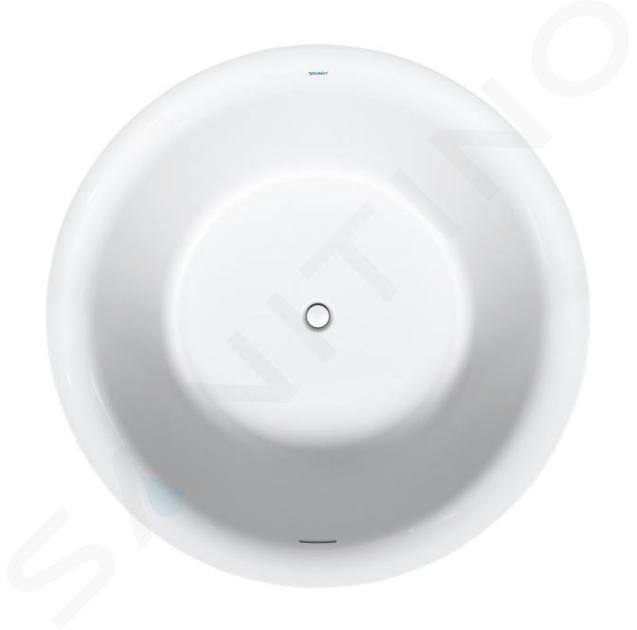 Duravit White Tulip - Vrijstaand bad, diameter 1400 mm, ClickClack, wit 700470000000000