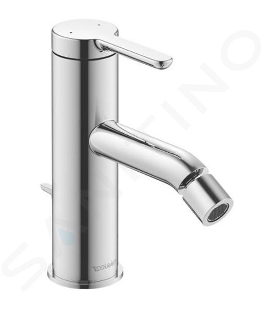 Duravit C.1 - Grifo de bidé, con desagüe, cromo C12400001010