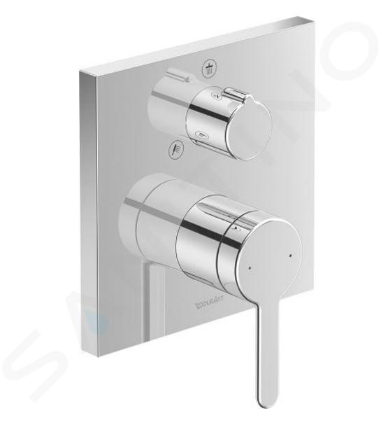 Duravit C.1 - Miscelatore ad incasso per doccia, per 2 utenze, cromo C14210011010