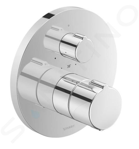 Duravit C.1 - Mitigeur thermostatique de douche encastré, chrome C14200016010