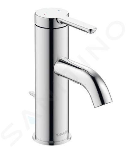 Duravit C.1 - Wastafelkraan met waste, chroom C11010001010