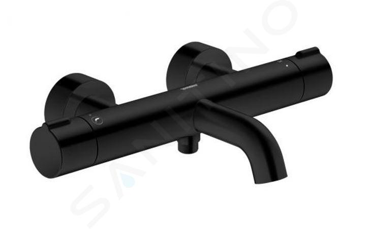 Duravit C.1 - Grifo termostático para bañera, negro mate C15220000046