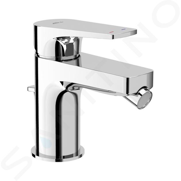 Jika Cubito-N - Mitigeur de bidet avec vidage, chrome H3411X10041111