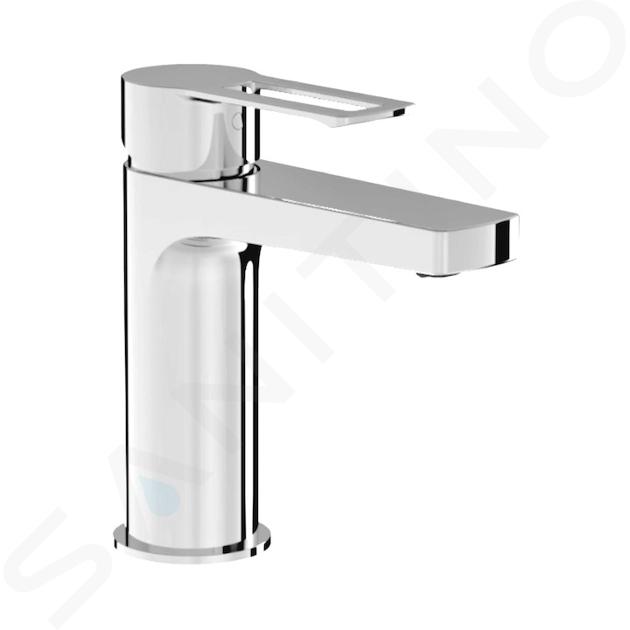 Jika Pure - Grifo de lavabo, con desagüe, Click-Clack, cromo H3114210041141