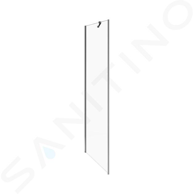Jika Cubito Pure - Pevná bočná stena 100 cm, Jika perla Glass, strieborná/číre sklo H2974230026681