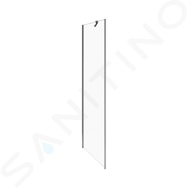 Jika Cubito Pure - Paroi latérale fixe 900 mm, Jika perle Glass, argent/verre transparent H2974220026681