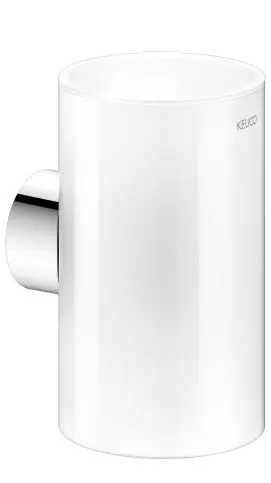 Keuco Reva - Recipiente di ricambio per WC, vetro/cromo 19964010008