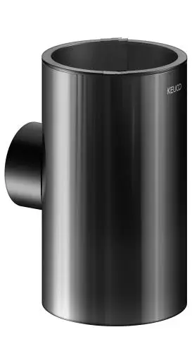 Keuco Reva - Recipiente di ricambio per WC, nero opaco 19964370008