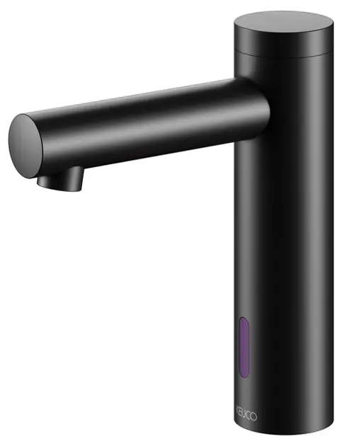 Keuco IXMO - Elektronische Waschtischarmatur mit Temperaturregulierung, Netzanschluss, schwarz matt 59512371100