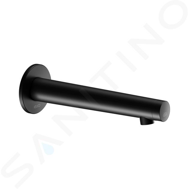 Keuco IXMO - Grifo electrónico empotrado para lavabo, alimentación por red, negro mate 59517371101