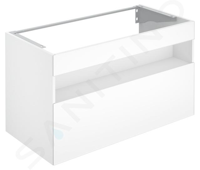 Keuco Stageline - Mueble para lavabo, 1000x625x490 mm, con iluminación a USB, blanco 32872300100