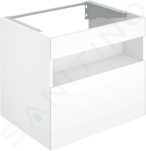 Keuco Stageline - Umývadlová skrinka, 65x63x49 cm, s osvetlením a USB, biela 32852300100