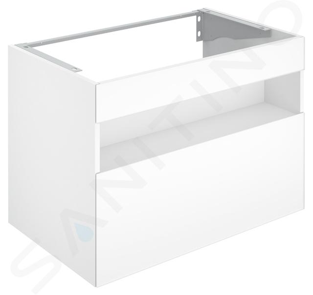 Keuco Stageline - Mueble para lavabo, 800x625x490 mm, con iluminación a USB, blanco 32862300100