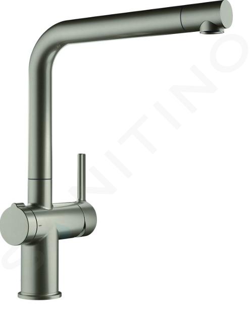 Franke Active - Grifo de fregadero FN 5350.149, con control de desagüe Twist, acero inoxidable 115.0653.504