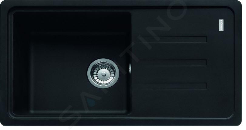 Franke Malta - Évier en fragranit BSG 611-78 / 39, 78x44 cm, noir mat 114.0661.516