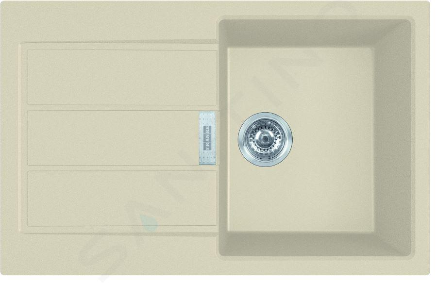 Franke Sirius 2.0 - Évier en tectonite S2D 611-78, 78x50 cm, beige 143.0670.896