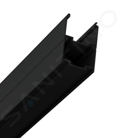 Ravak Nexty - NNPS hosszabbító profil, magasság 1950 mm, fekete színű E778802319500