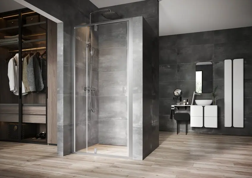 Levně Ravak Nexty - Sprchové dveře pivotové 100 cm, satin/čiré sklo 03OA0U00Z1
