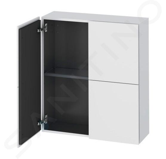 Duravit L-Cube - Armario lateral 800x700x243 mm, 2 puertas, blanco mate LC116701818