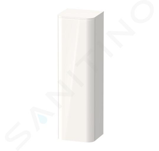 Duravit Happy D.2 Plus - Vysoká skrinka, 134x40x36 cm, pánty vpravo, biela vysoký lesk HP1261R2222