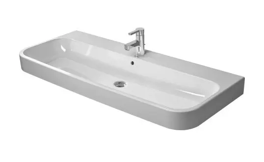 Levně Duravit Happy D.2 - Umyvadlo 120x51 cm, s přepadem, otvor pro baterii, bílá 2318120000
