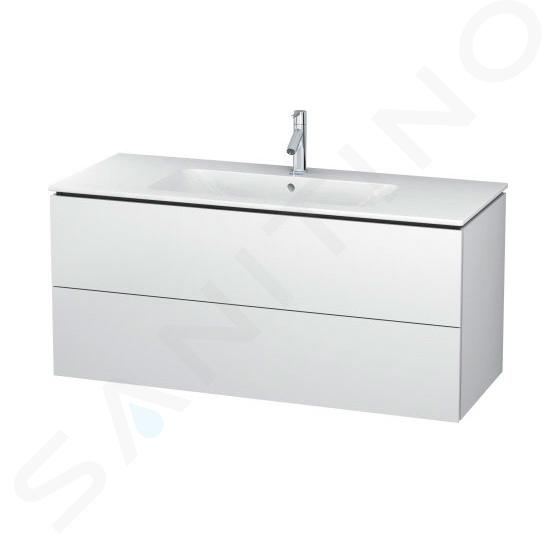 Duravit L-Cube - Waschtischunterschrank 55x122x48 cm, 2 Schubladen, weiß matt LC624301818