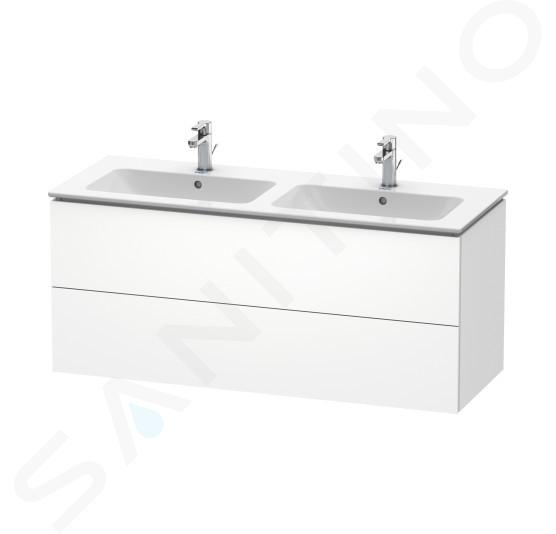 Duravit L-Cube - Waschtischunterschrank 55x129x48 cm, 2 Schubladen, weiß matt LC625801818