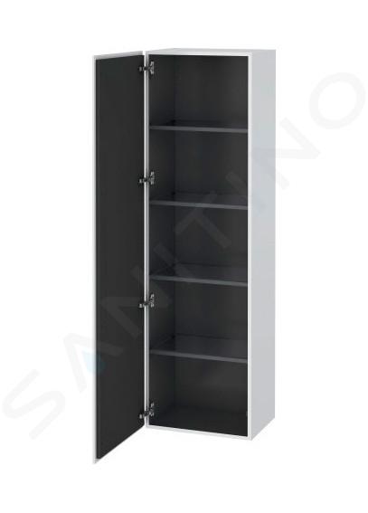 Duravit L-Cube - Armoire haute 176x50x36 cm, charnière à gauche, blanc mat LC1181L1818