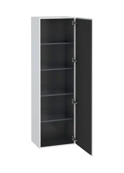 Levně Duravit L-Cube - Vysoká skříňka 176x50x36 cm, panty vpravo, bílá mat LC1181R1818