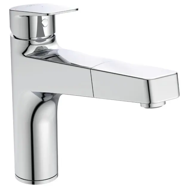 Ideal Standard CeraPlan - Spültischarmatur mit ausziehbarem Endstück, BlueStart, verchromt BD332AA