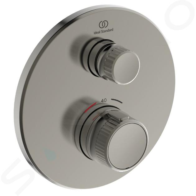 Ideal Standard CeraTherm Navigo - Mitigeur de douche thermostatique encastré, Silver Storm A7295GN